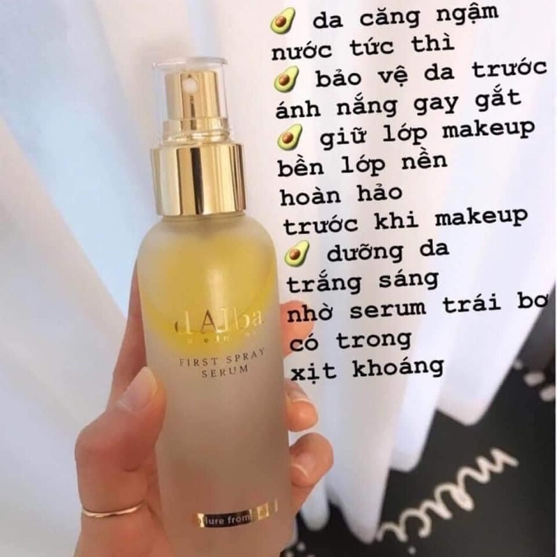 Xịt khoáng Bơ dAlba