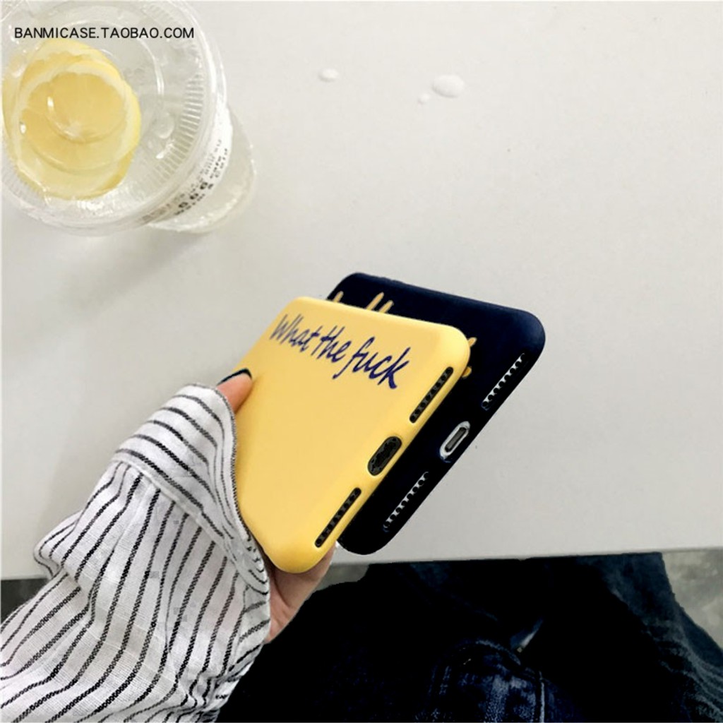 [ IPHONE ] Ốp Lưng Silicon WHAT - B067 | BigBuy360 - bigbuy360.vn