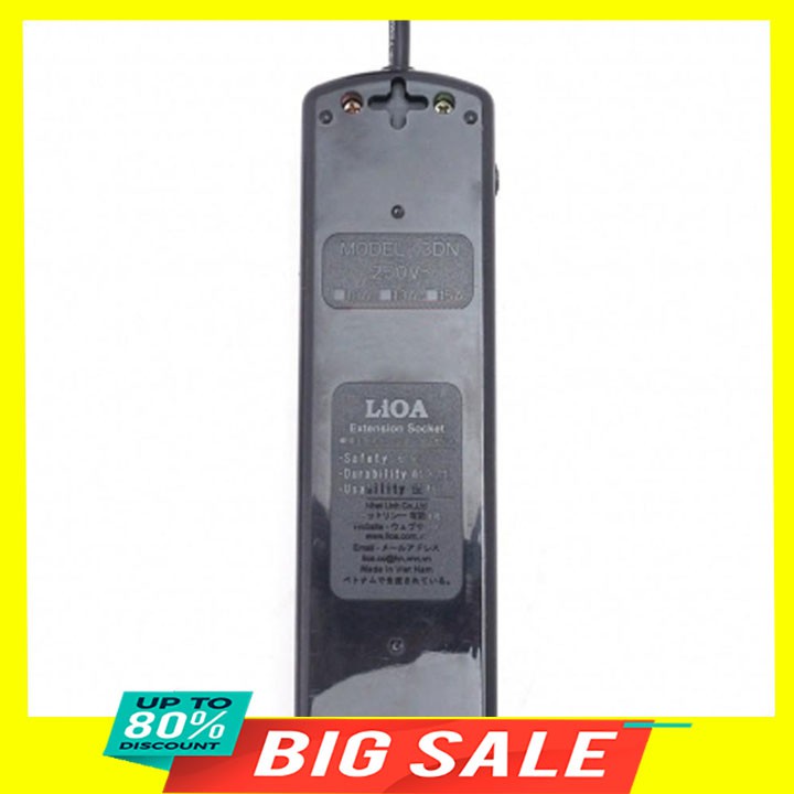 Ổ cắm điện nối dài thông dụng LIOA 4TC5-2 (5m)