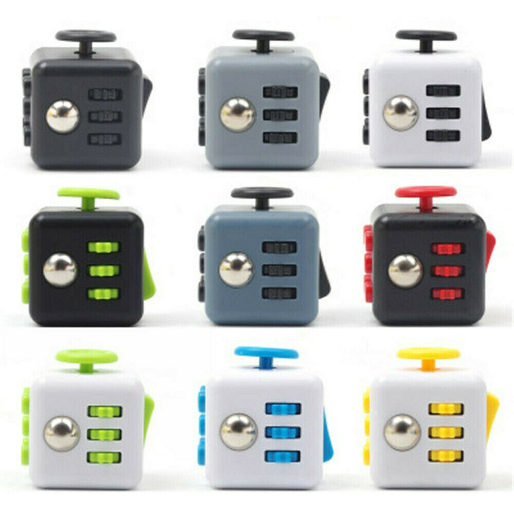Magic Fidget Cube Anxiety Stress Relief Focus 6-side Gift For Adults and Child