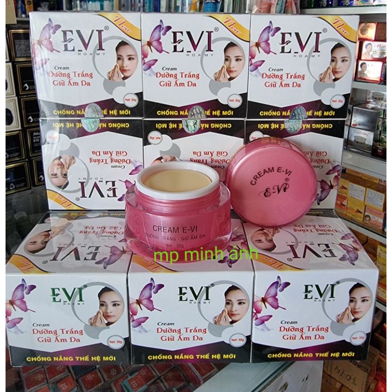 (sỉ 12 hũ) kem Evi DƯỠNG TRẮNG GIỮ ẨM 30gr (chuẩn cty)