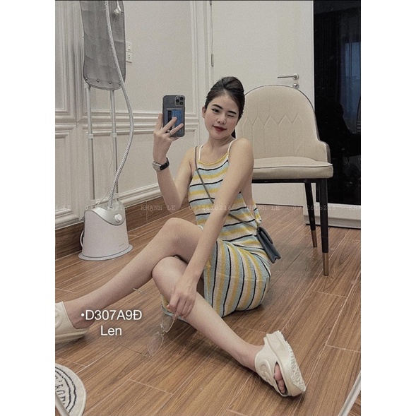 Đầm len dệt kim sọc zara siêu hot theo phong cách năng động