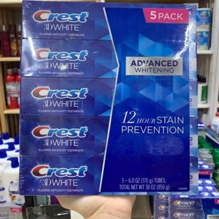 🇺🇸KEM ĐÁNH RĂNG CREST 3D WHITE ADVANCED WHITENING USA 🇺🇸💯