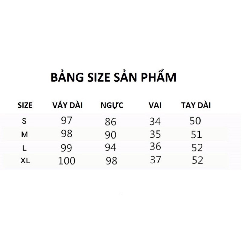 D7975 - Đầm xòe nữ dài tay hàng nhập