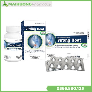 Vương Hoạt hộp 80 viên,Dùng cho người có nguy cơ thoái hóa cột sống, gai đốt sống, thoát vị.