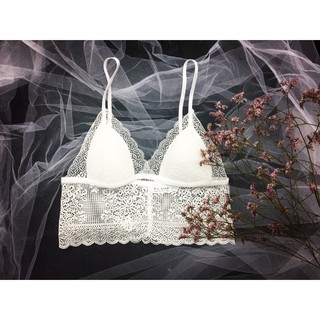 Bralette ren hoa nhí hàn quốc chân ren bản to