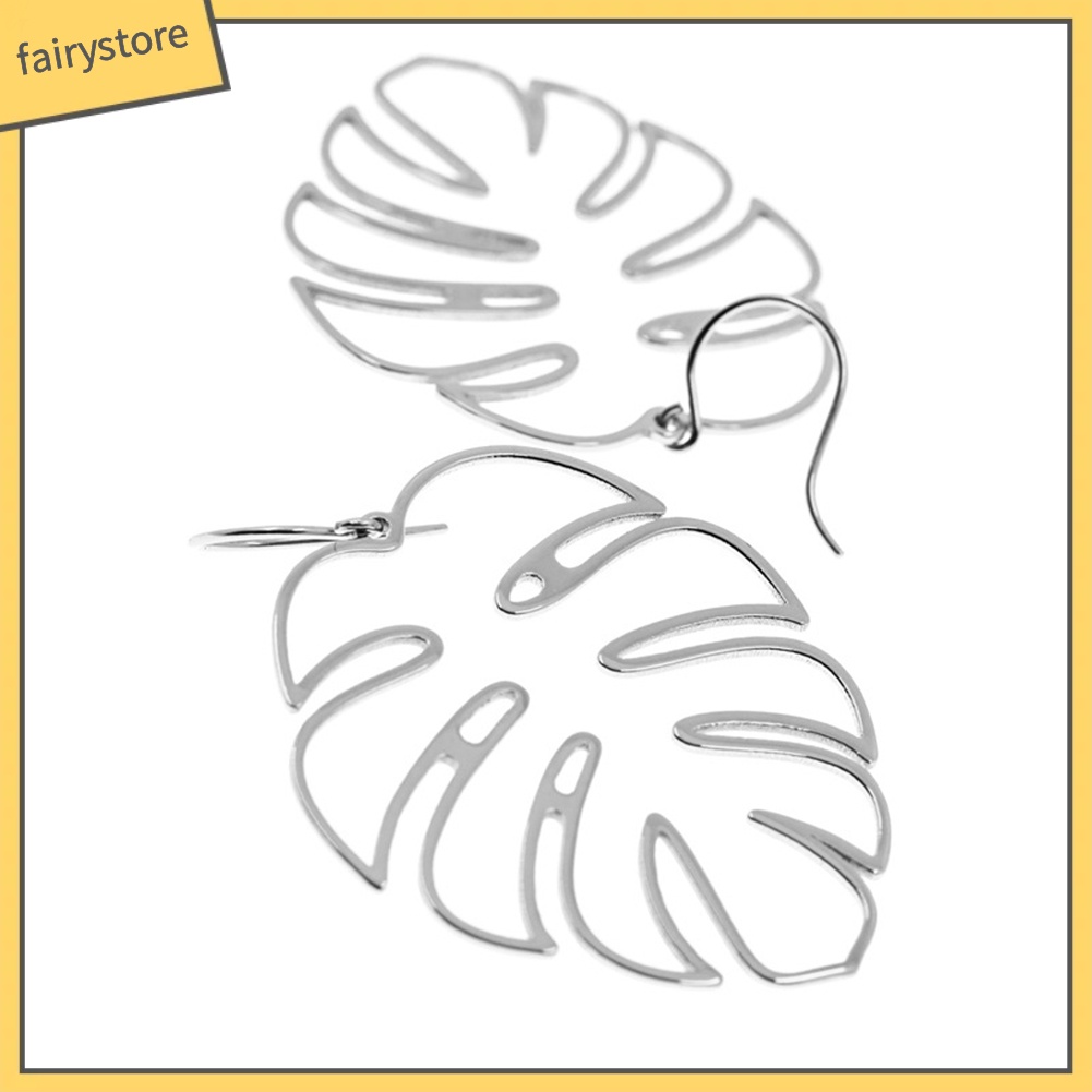 Bông tai hình lá cọ phong cách boho