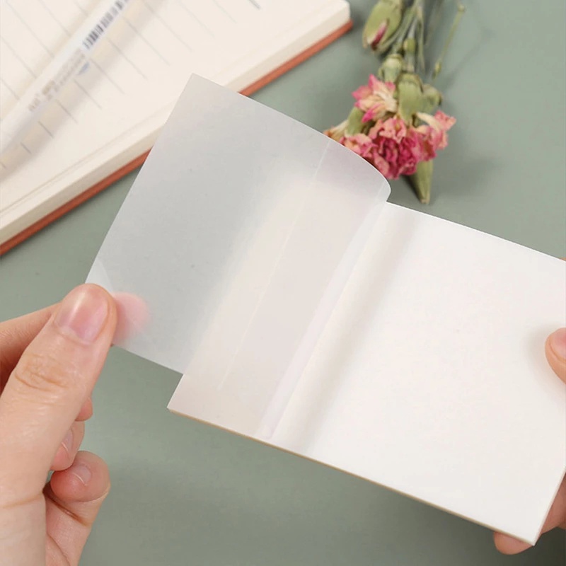 Set 50 Tờ Giấy Ghi Chú Trong Suốt Đa Năng