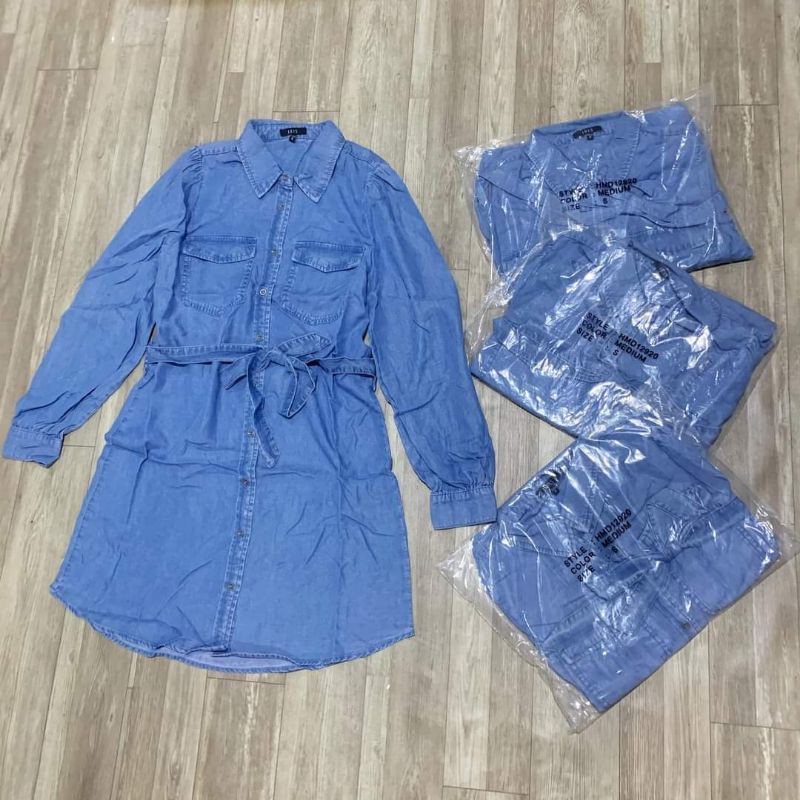 Váy sơmi demin IRIS xuất dư