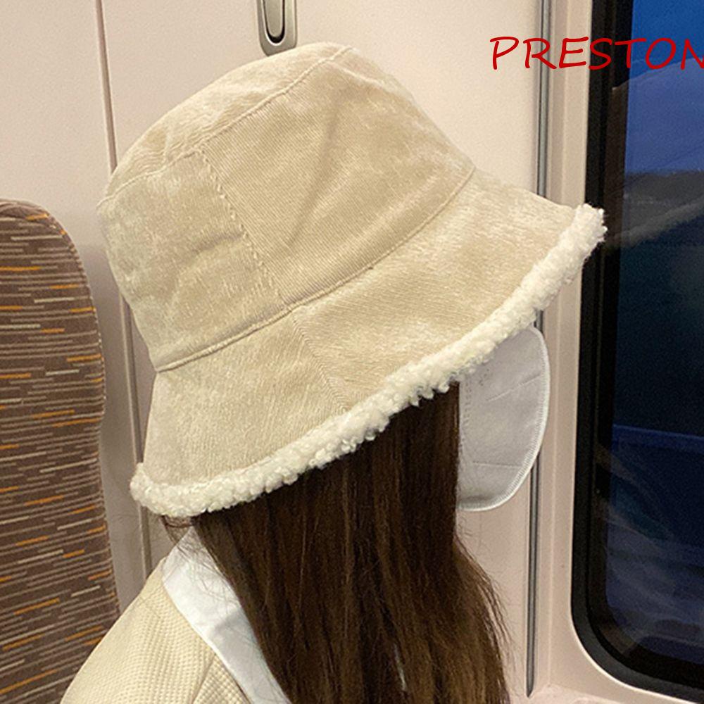 Mũ Bucket Dệt Kim Chất Liệu Co Giãn Thời Trang Mùa Đông Cho Nữ