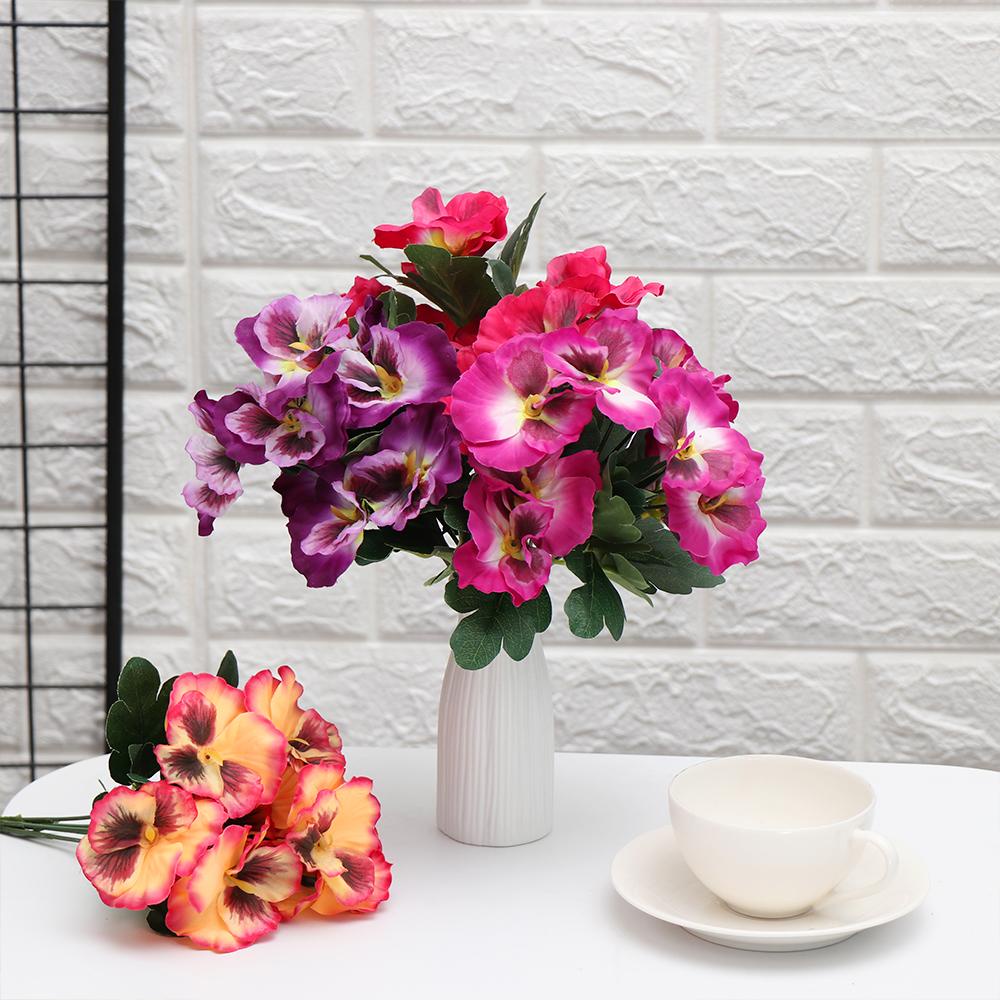 Bó 10 Đầu Cây Thông Giả Bằng Lụa Dùng Trang Trí