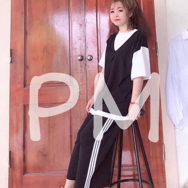 Sét áo gile rách+ quần ba sọc rộng | BigBuy360 - bigbuy360.vn