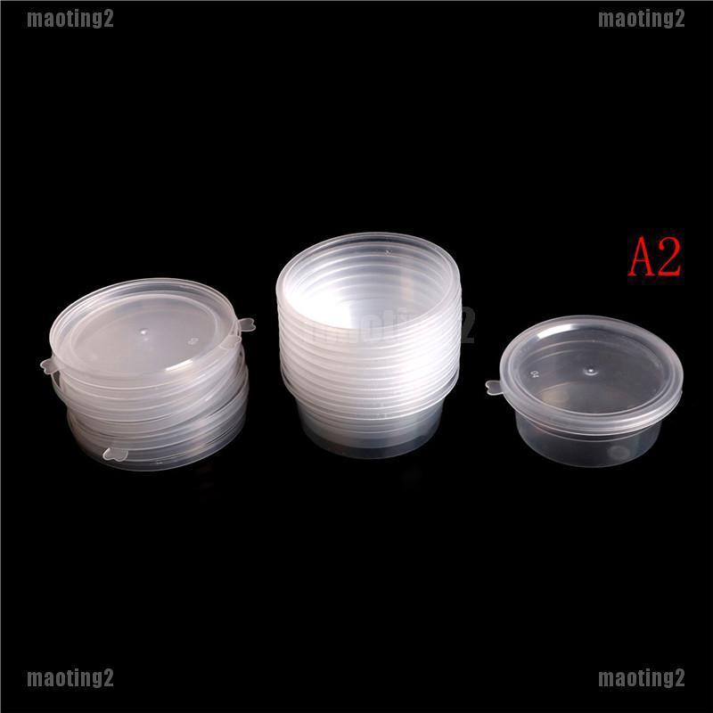 Bộ 10 Hộp Nhựa Trong Suốt Đựng Chất Nhờn Ma Quái slime