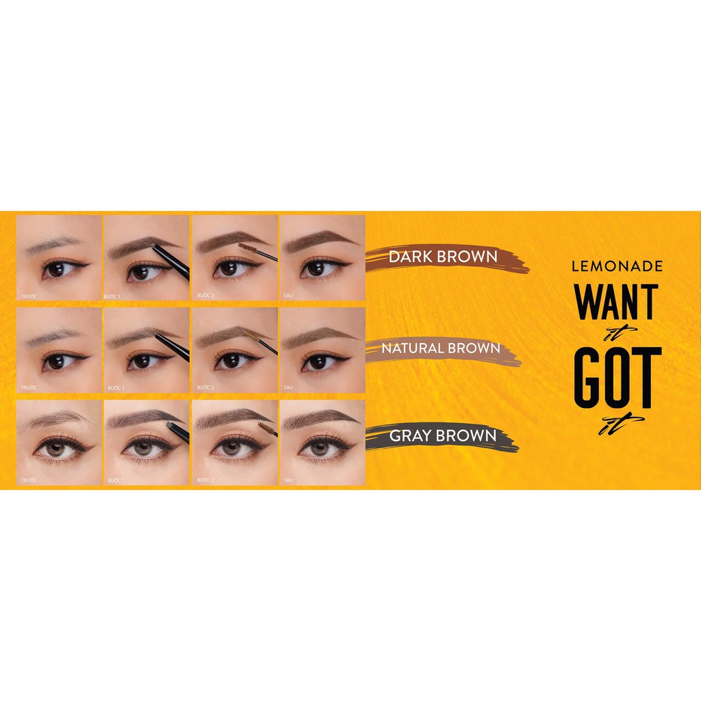 tuan099 Combo Son lì dạng thỏi Lemonade Matte Addict 3.8g và Chì kẻ mày 2 đầu Want It Got It 4g tuan099 | BigBuy360 - bigbuy360.vn