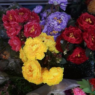Cụm hoa Mẫu Đơn lụa đẹp