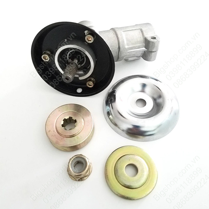 Đầu bò máy cắt cỏ bằng hợp kim nhôm, thép, loại trục 26-28mm, 7 hoặc 9 răng tùy chọn