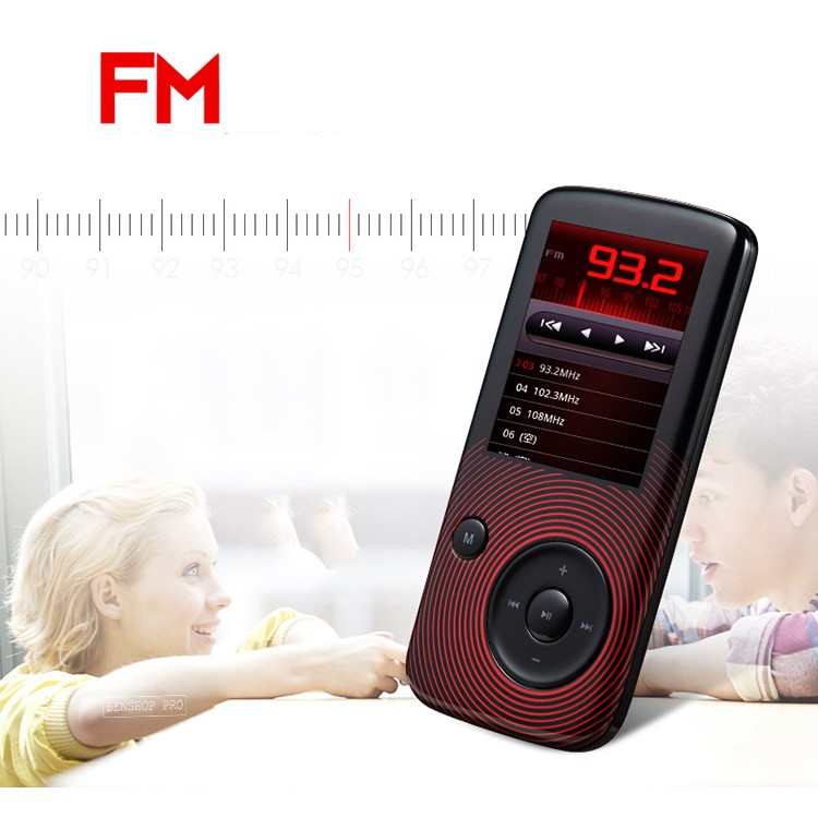 Tổng xả kho máy nghe nhạc Lossless Bluetooth cho học sinh sinh viên Aigo MP3-209 (Tặng tai nghe) (đỏ)