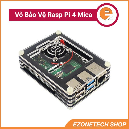 Vỏ Bảo Vệ Raspberry Pi 4 Mica 9 Lớp