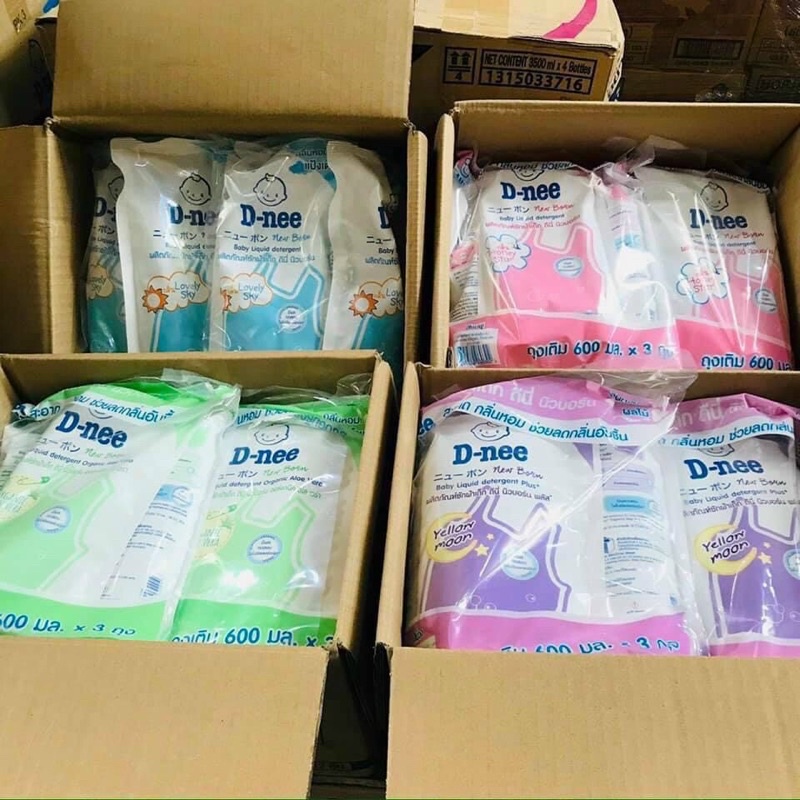 Nước giặt xả DNEE loại 600ml đủ màu hàng chuẩn
