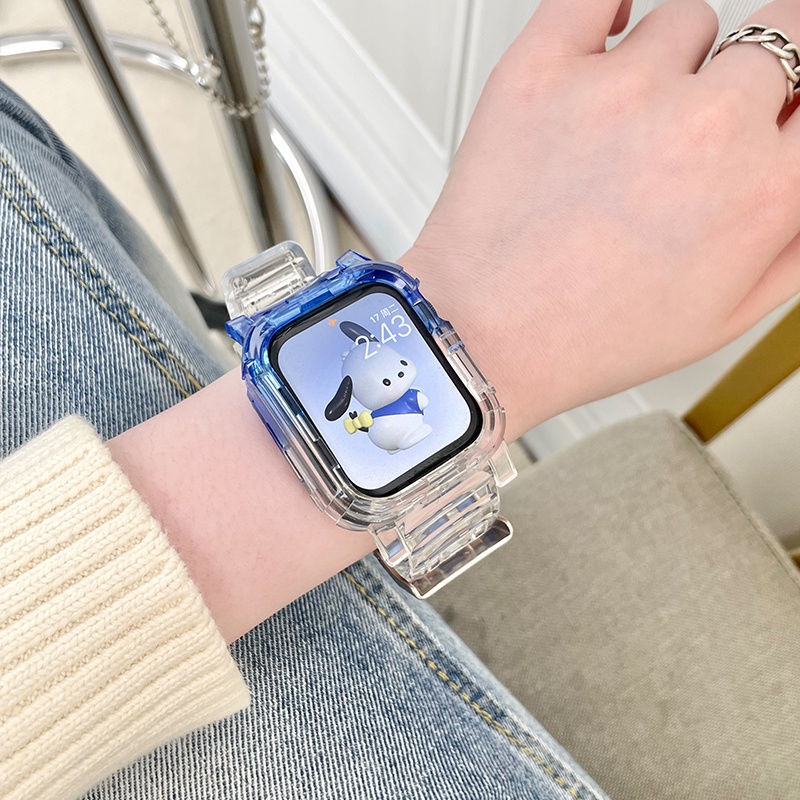 Dây Đeo Trong Suốt Thay Thế Cho Đồng Hồ Thông Minh Apple Watch Huaqiangbei S7654321Se