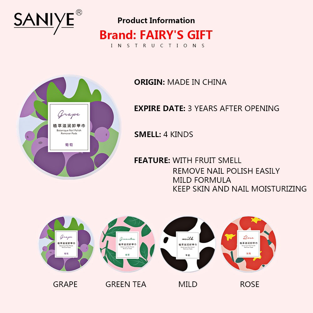 Nail Polish Remover Box Nail Remover Towel Q109