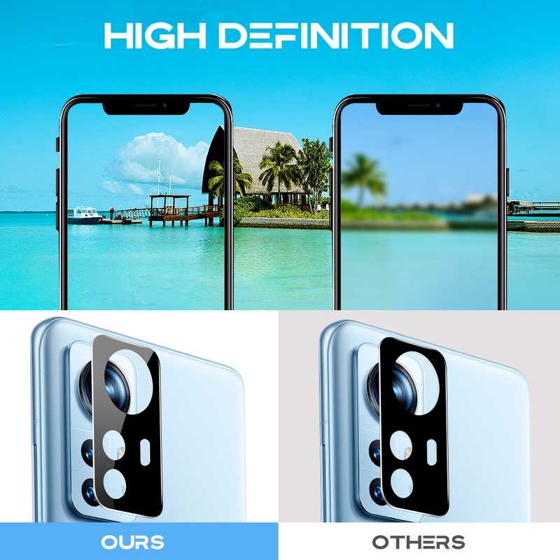Kính Cường Lực HD Bảo Vệ Ống Kính Máy Ảnh Cho Xiaomi 12 / 12X / 12Pro