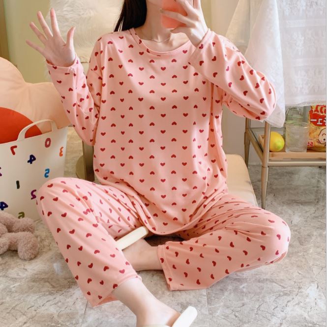 Đồ Ngủ Nữ Pijama Dài Tay Mặc Nhà Đồ Bộ Dài Tay Cotton Dễ Thương Latozia BĐN06 | BigBuy360 - bigbuy360.vn