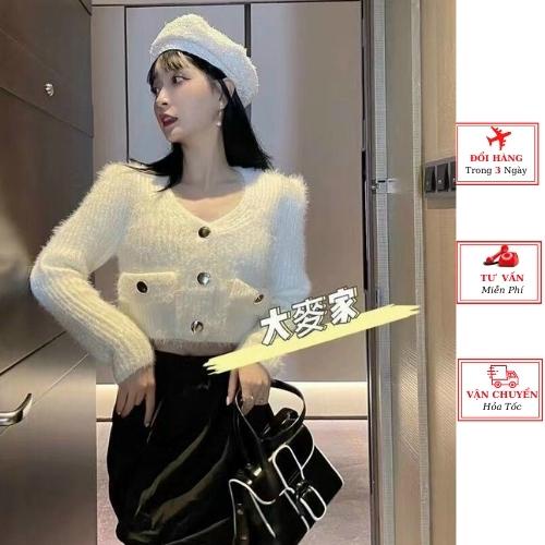 Áo len nữ lông thỏ ulzzang Hàn Quốc thu đông yolo fashion