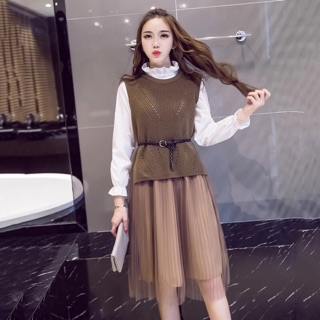 SET VÁY LEN ( KÈM ẢNH THẬT Ở CUỐI ) 