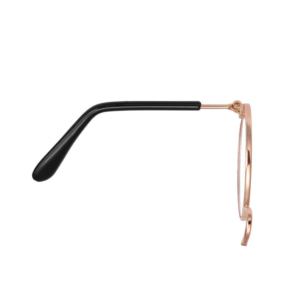 Mắt Kính Gọng Tròn Phối Lông Xù Đáng Yêu Cho Búp Bê