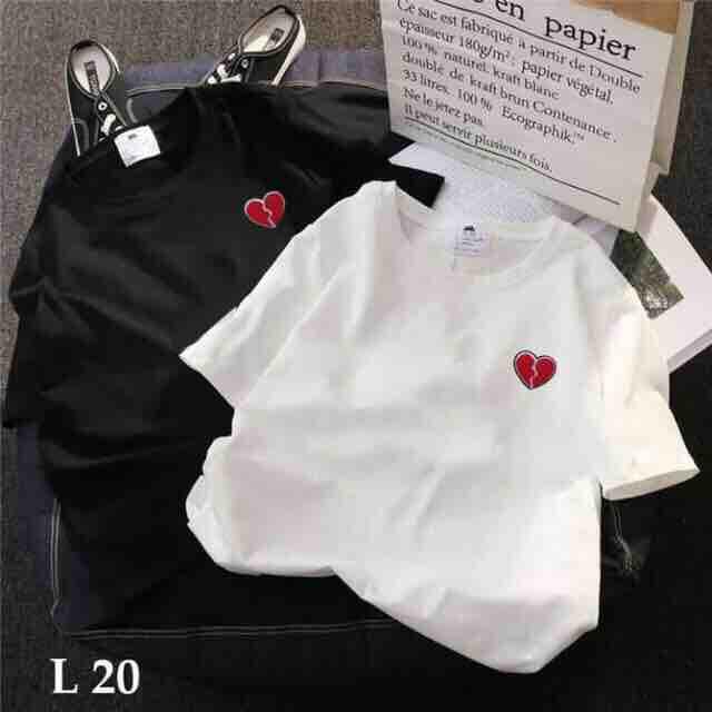 [HCM]ÁO THUN NAM NỮ TIM VỠ CÓ BIGSIZE