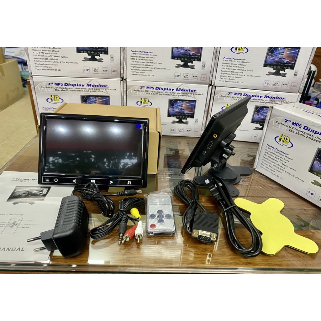 Màn hình test camera LCD 7inch , màn hình test cam cho thợ, cam lùi xe ô tô