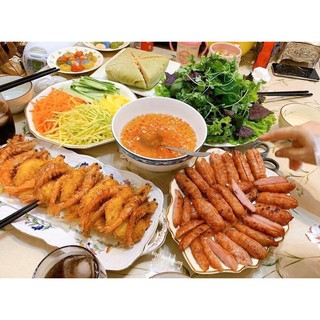 Nem Nướng Nha Trang ( Về hâm nóng lại ) 500gr - đồ ăn vặt