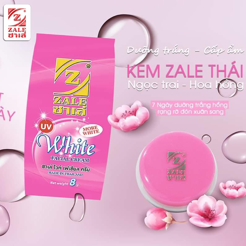Kem Dưỡng Trắng Da ZALE HỒNG NGỌC TRAI 8g Hủ Lẻ (Hàng Nhập THÁI)