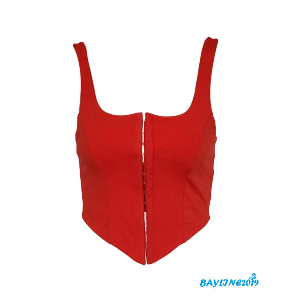 Áo hai dây màu trơn cài móc phía trước gợi cảm thời trang cho nữ