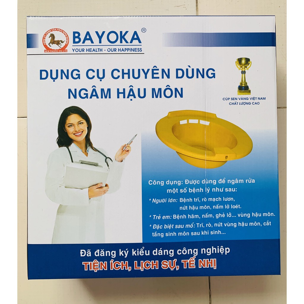 (Giao hỏa tốc 30p) Chậu ngâm hậu môn, chậu ngâm trĩ, chậu ngâm vết thương Bayoka