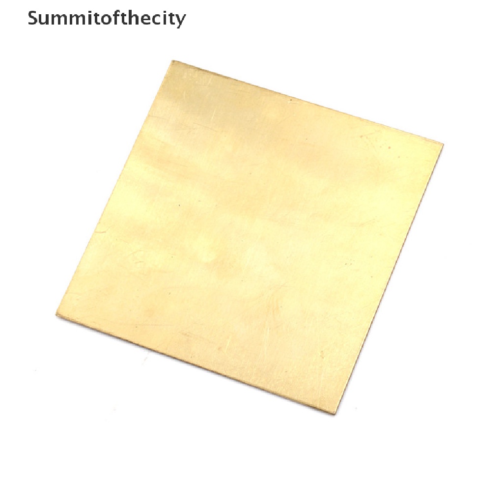 Tấm lá đồng thau dày 0.5mm/0.8mm/1mm/2mm 100X100mm DIY