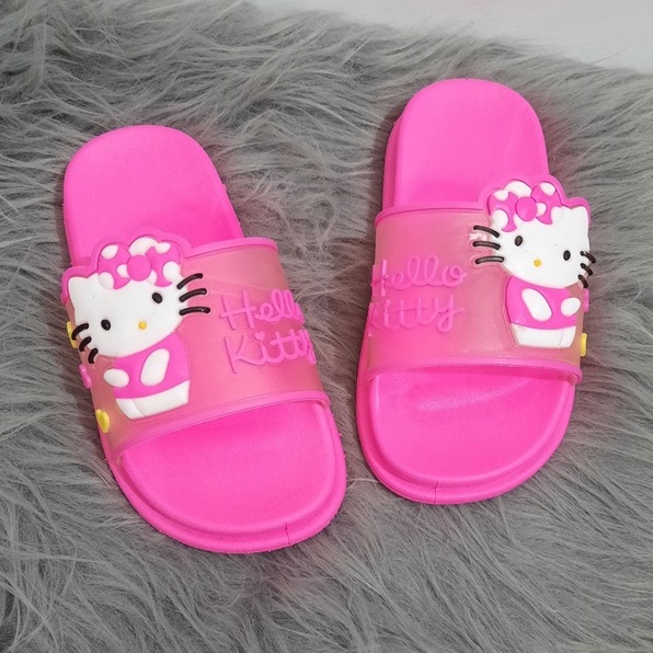 DÉP LÊ MÈO HELLO KITTY  BÉ GÁI ( ĐO CHIỀU DÀI CHÂN BÉ)