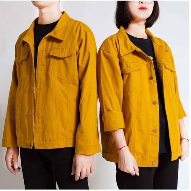 Áo khoác kaki Jean phong cách Unisex Nam nữ | BigBuy360 - bigbuy360.vn
