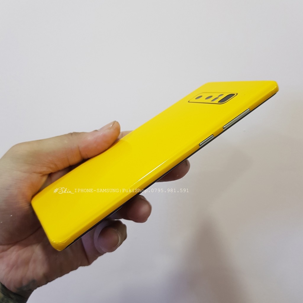 Tấm Dán Skin FULL Viền Màu Vàng Bumblee Note8 Note9 Note10 Note10+ Note10Lite ZFlip S20 S20Ultra S20+ S10 A70