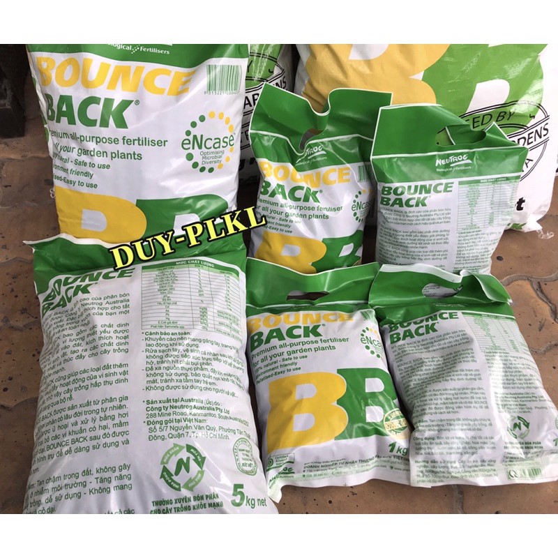 PHÂN HỮU CƠ ĐẬM ĐẶC BOUNCE BACK ÚC CHO HOA LAN TÚI 5kg. Phân cá tan chậm hữu cơ đậm đặc, phân cá ÚC.