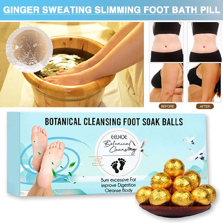12pcs Botanical Cleansing Foot Soak Balls Herbal Wormwood Foot Bath Care