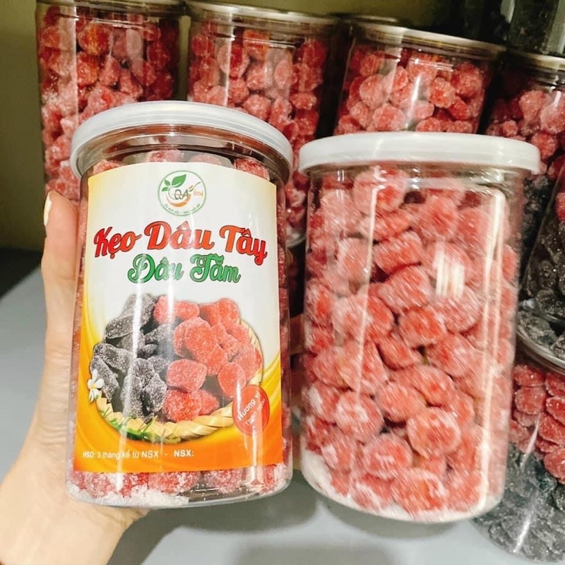 KẸO DÂU TÂY - DÂU TẰM 500gr ☄️ FREESHIP_ATVSTP Ăn Là Mê Ngay !