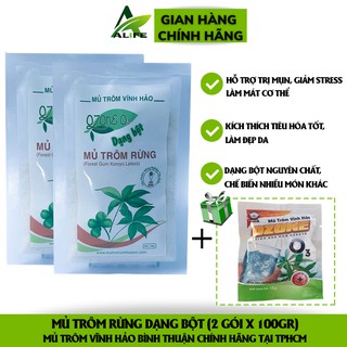 Mủ trôm sạch dạng bột Vĩnh Hảo không đường 100gr/gói. Mủ trôm chính hãng Bình Thuận - Alife