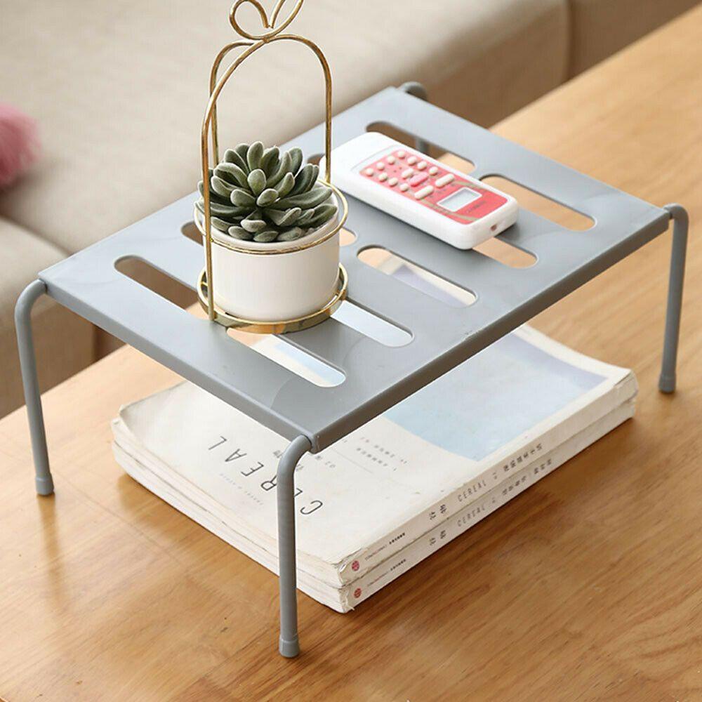 ZAIJIE24 Kệ Nhựa Hai Tầng Để Đồ Dùng Nhà Bếp Có Thể Điều Chỉnh