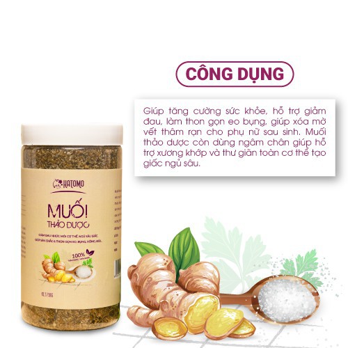 Muối thảo dược Hatomo