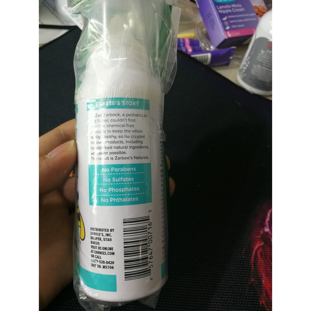 Xịt mũi lô hội Zarbee's Natural 88ml