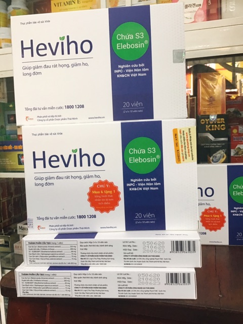 Heviho giảm viêm họng hạt, ho mãn tính