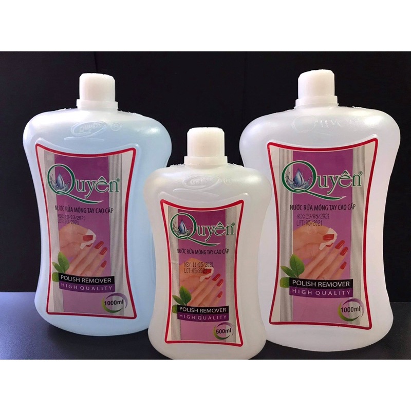 [HÀNG LOẠI 1] Nước Rửa Móng Tay, Nước Tẩy Móng Tay, Acetone Chùi Móng Tay Quyên - 1000ML 500ML