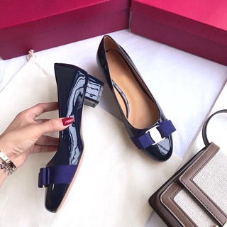 (ORDER) Giày gót vuông nơ BIG SIZE (33-42)